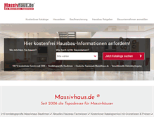 Tablet Screenshot of massivhaus.de
